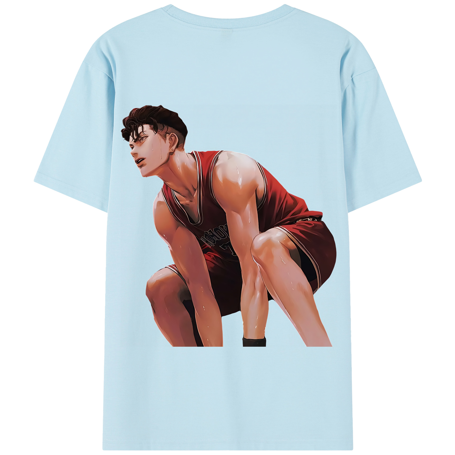 SLAM DUNK／スラムダンク 綿100％半袖Tシャツ（背面プリント）